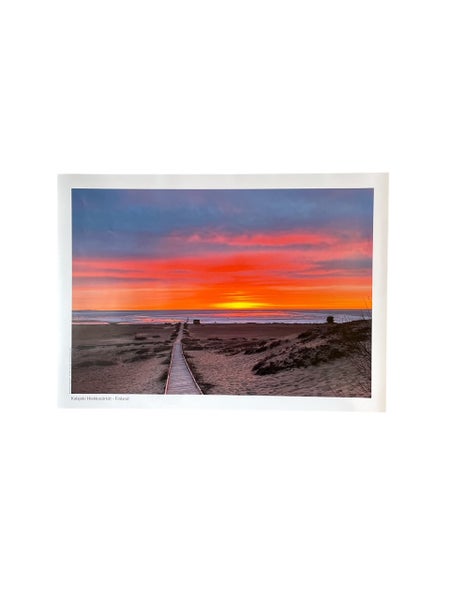 Kalajoki Hiekkas&auml;rk&auml;t juliste B2, Auringonlasku