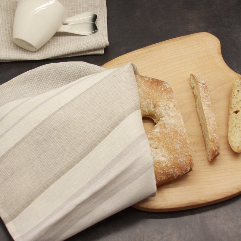 Pyyhe 49x60 44L mustikka vaalea, raidallinen