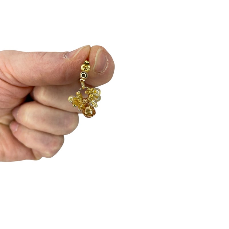 lasihelmikorvakoru koralli pieni