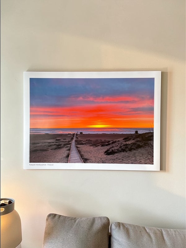 Kalajoki Hiekkas&auml;rk&auml;t juliste B2 auringonlasku