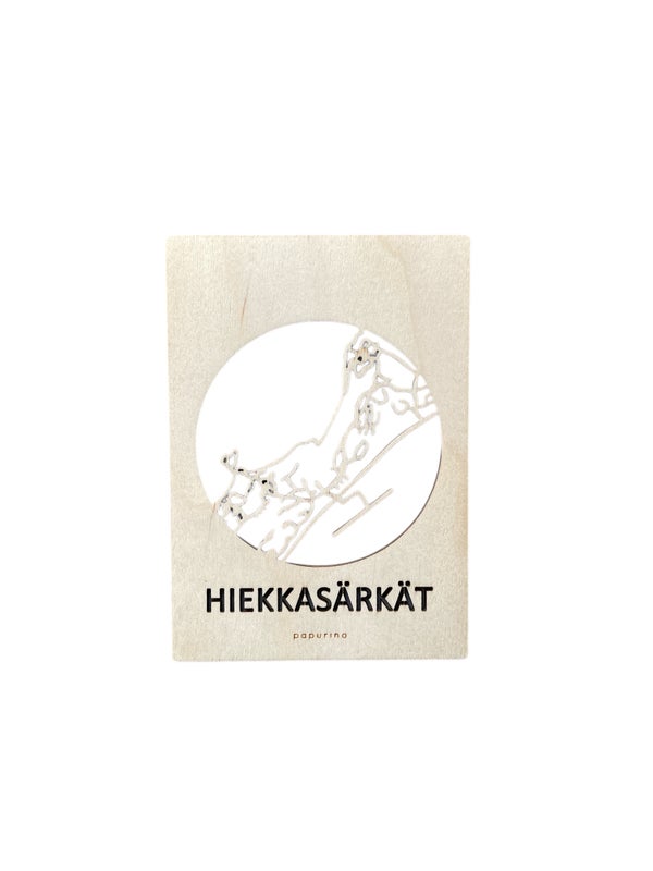 Hiekkas&auml;rk&auml;t karttakortti A6